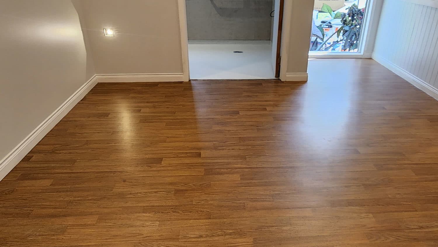 Floor Scrubbing after